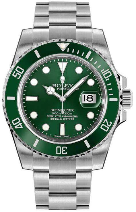 rolex submariner date hulk oystersteel men's watch 116610lv-0002|rolex submariner date 116610lv.